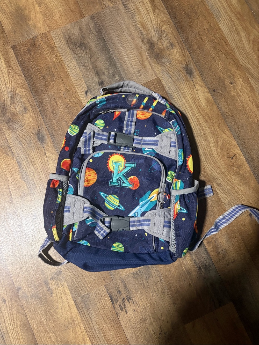 Pottery barn Kids small Space Backpack Saturn Jupiter Planets